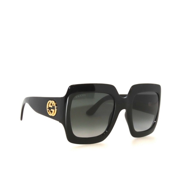 Gucci GG0053S 0053S 001 Black Gray Sunglasses GG0053NS - Picture 3 of 5